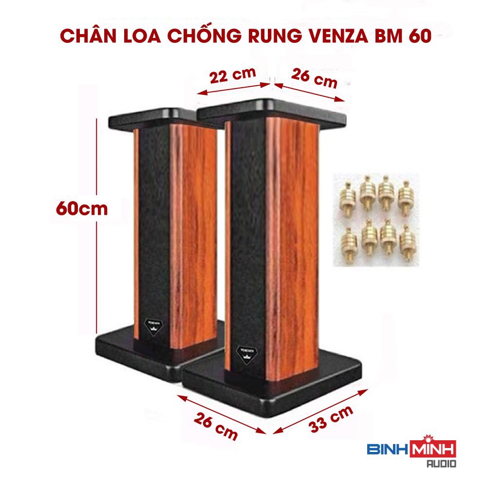 Bộ 2 Chân loa bookshelf Venza BM 60