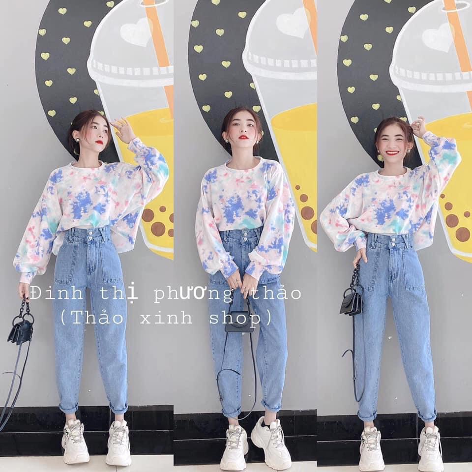 BAGGY 2 NÚT Lưng cao túi đắp