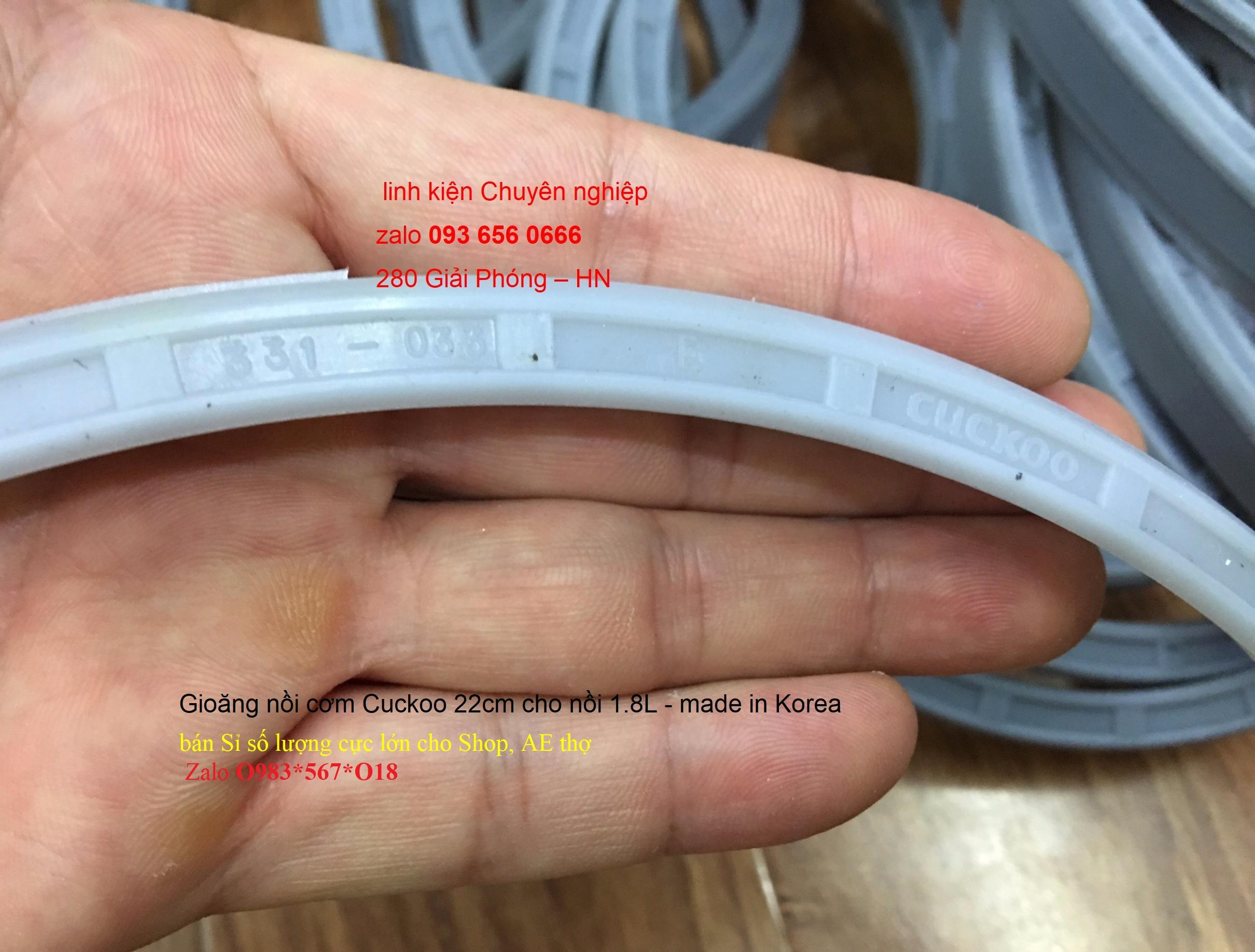 Gioăng nồi cơm điện Cuckoo Hàn Quốc - made in Korea - mã 331-046A và mã 331-033