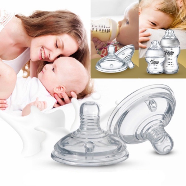 Núm ti thay thế vừa cho bình sữa Tommee Tip đủ size