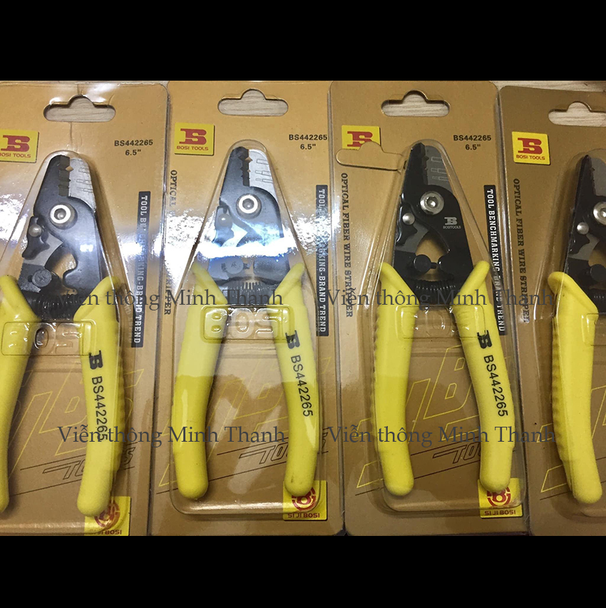 Kìm tuốt sợi quang 3 lỗ Bosi
