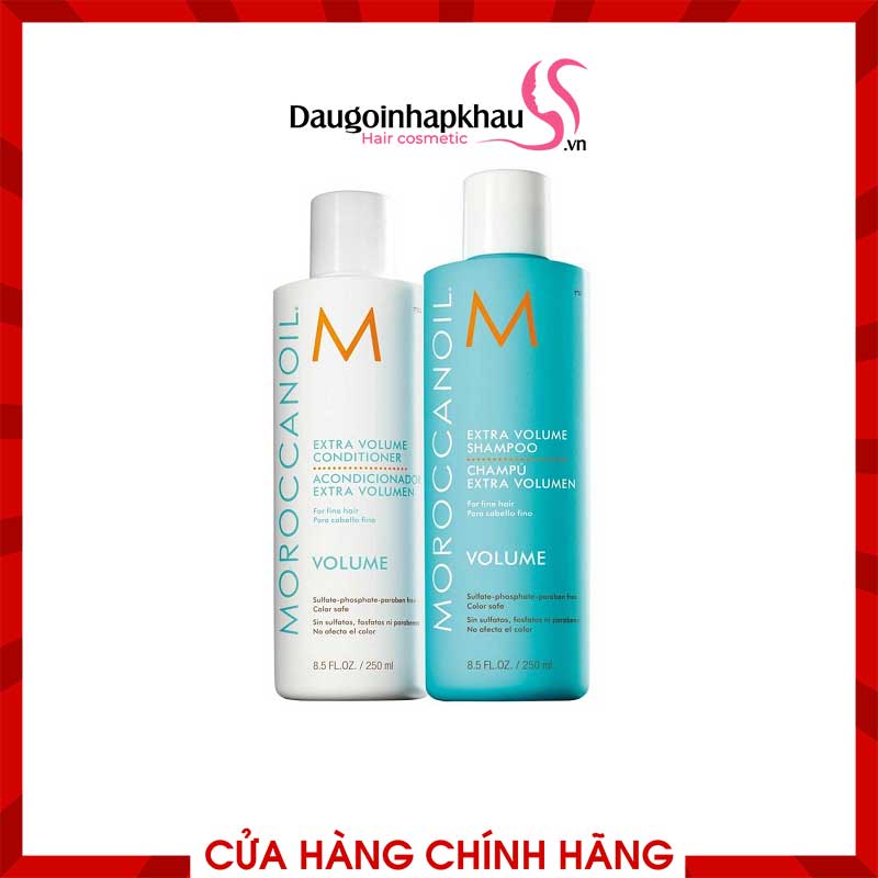 Cặp Dầu Gội Xả Moroccanoil Volume Tăng Phồng Tóc