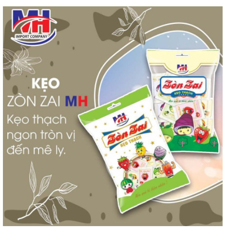 [HCM]thạch zòn zai - gói 400g