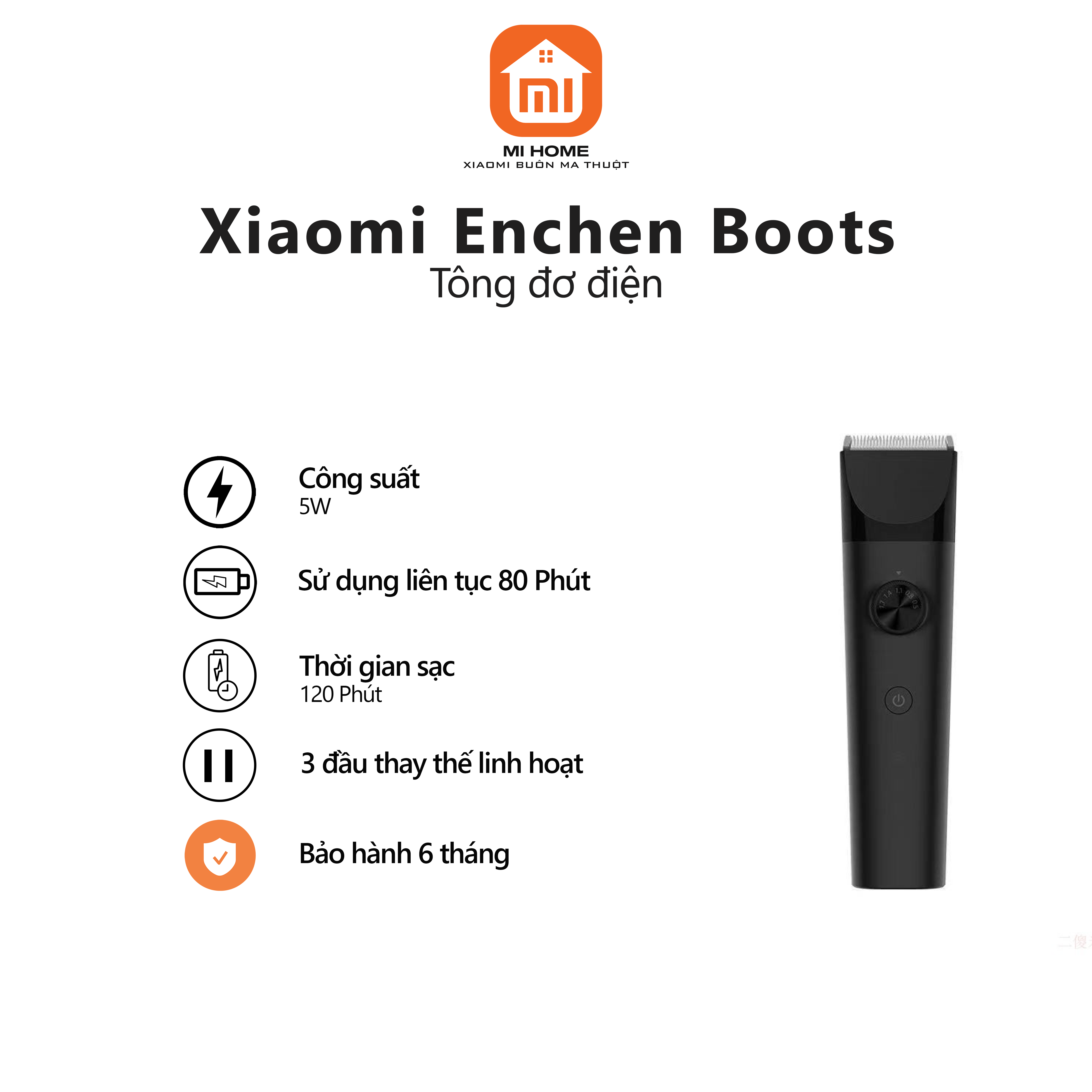 Tông đơ điện cắt tóc Xiaomi Mijia LFQ02KL