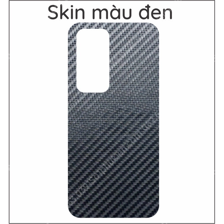 Miếng dán mặt lưng skin carbon Xiaomi Redmi 10