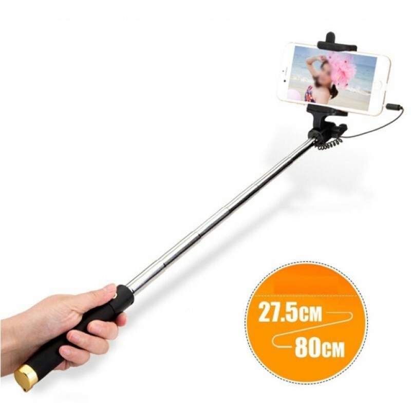 Gậy Tự Sướng Xi Sắt - Gậy Chụp Ảnh Dài Tối Đa 80Cm