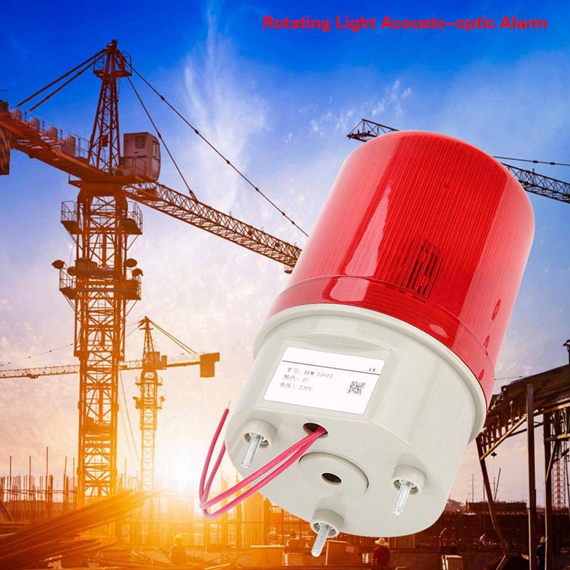 Industrial Flashing Sound Alarm Light,BEM1101J 220V Red LED Warning
