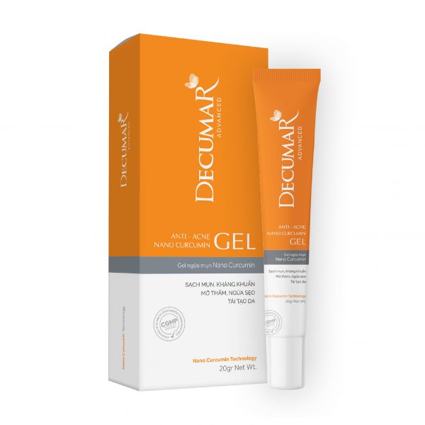 Gel ngừa mụn decumar advanced sạch mụn, kháng khuẩn, mờ thâm, ngừa sẹo, tái tạo da