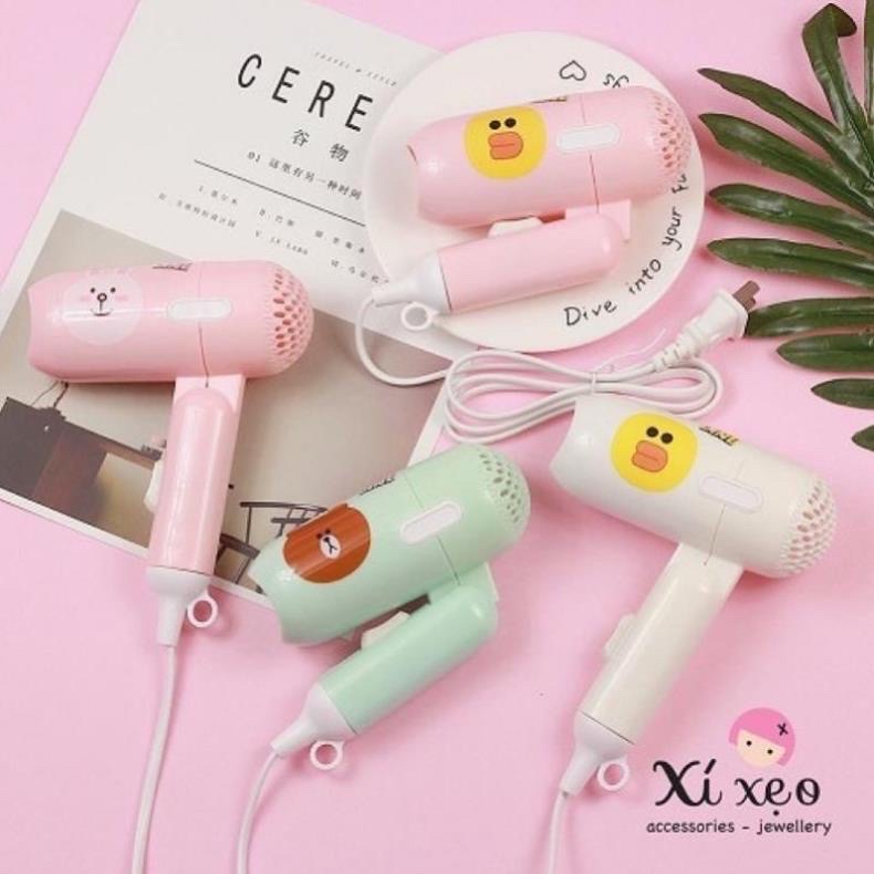 Máy xấy tóc mini bỏ túi du lịch icon siêu cute
