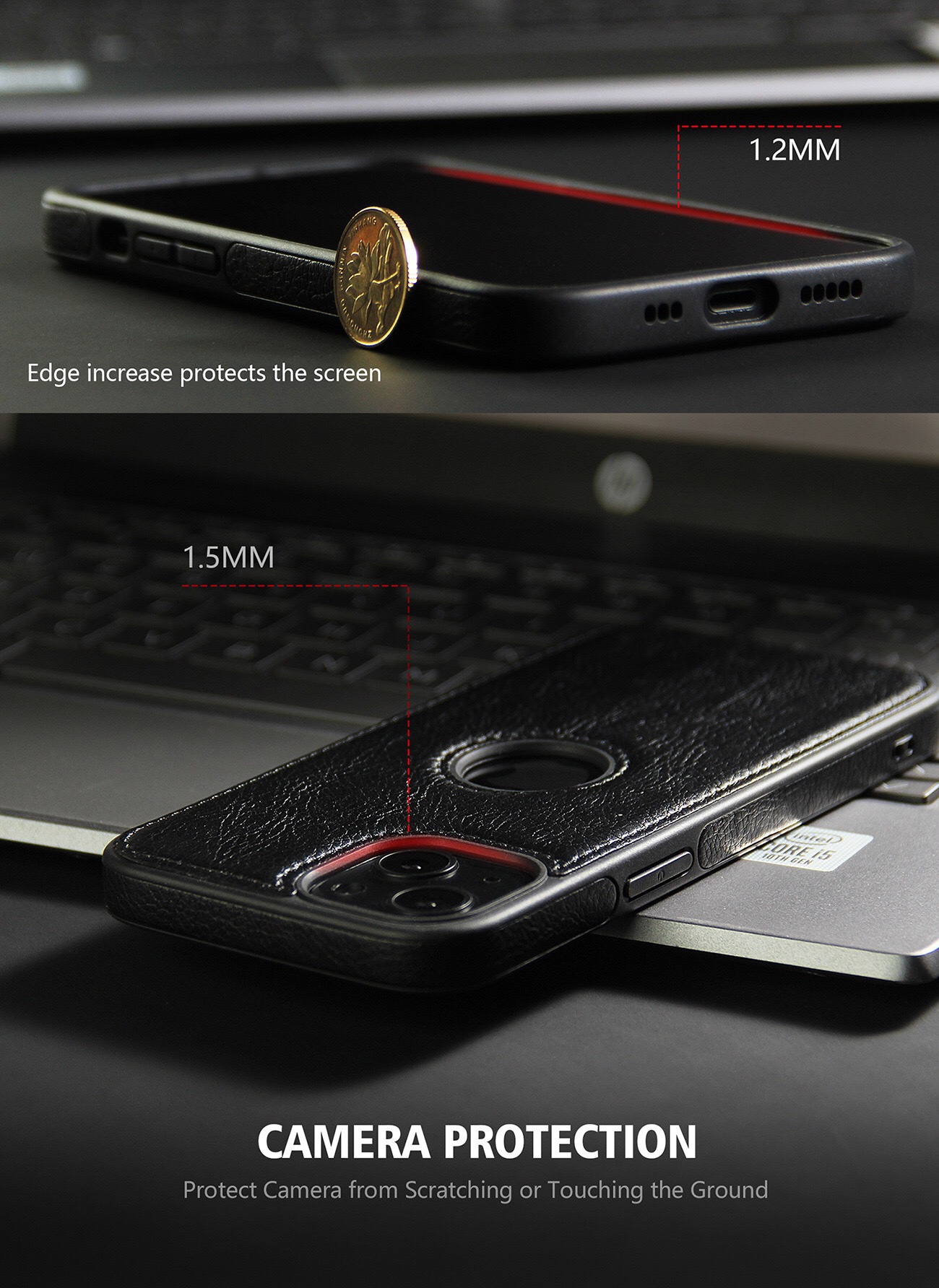 Ốp da cao cấp dành cho iPhone 13 / 13 Pro / 13 Pro Max / 13 Mini