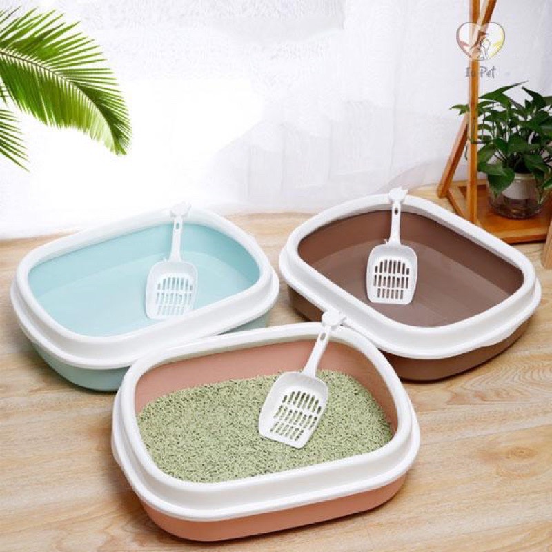 Khay Vệ Sinh Cho Mèo - Tặng Kèm Xẻng Xúc