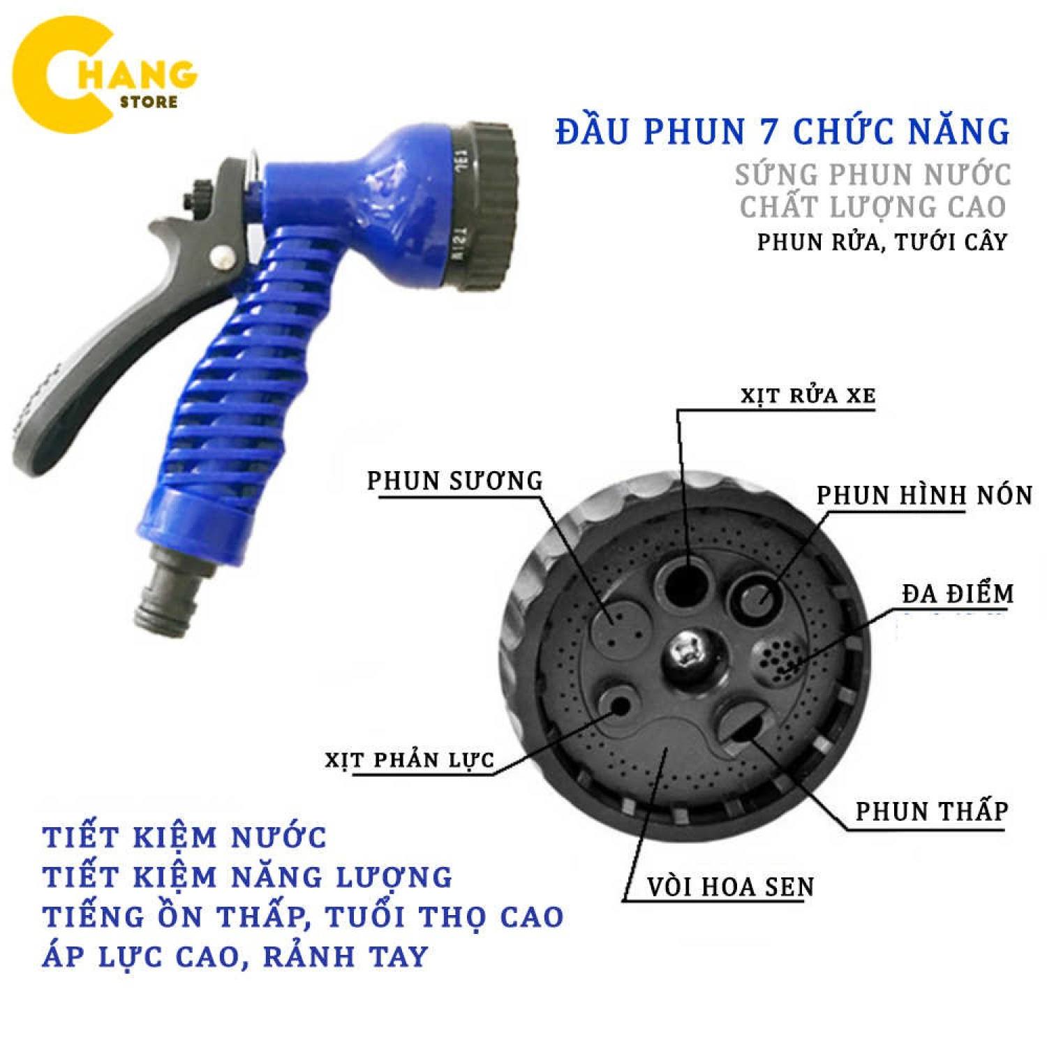 Vòi Xịt Rửa Thông Minh Giãn Nở Tối Đa 30M