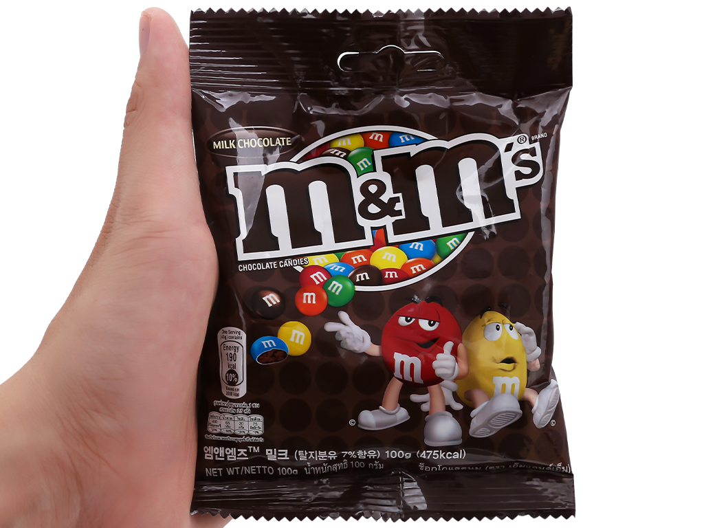 Kẹo socola sữa M&M's gói 100g