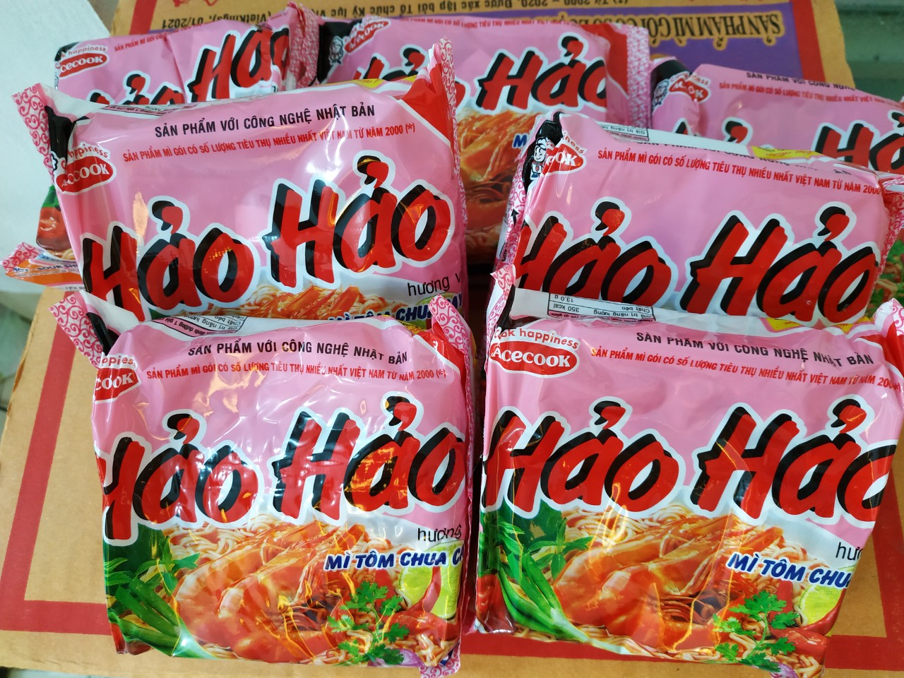 [ Freeship ] Mì tôm Hảo Hảo chua cay thùng 30 gói x 75g