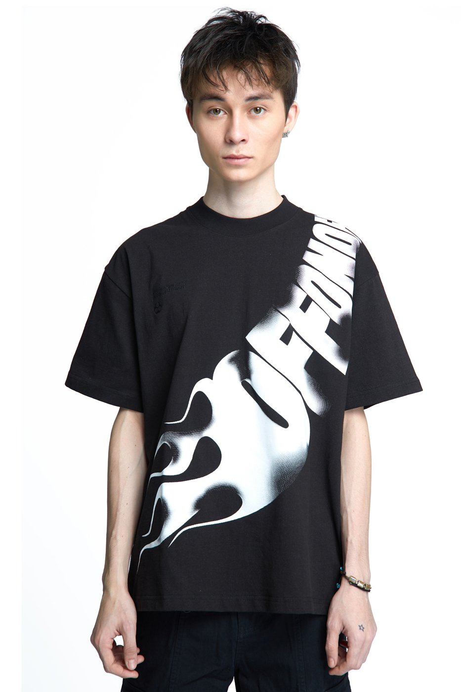 OFFONOFF FLAME TSHIRT/BLACK