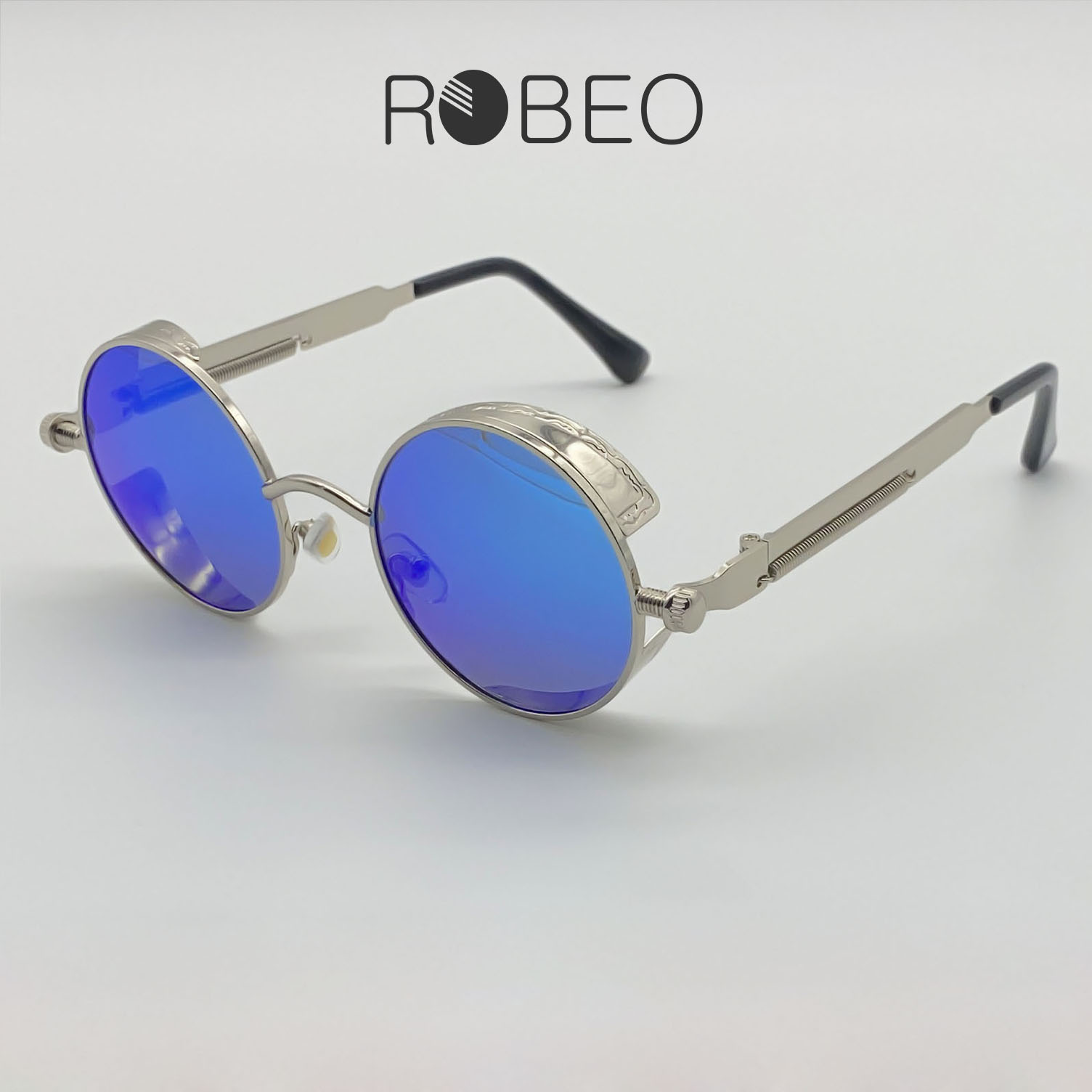 Kính mát tròn ROBEO R0400, phong cách Retro cá tính - Fullbox