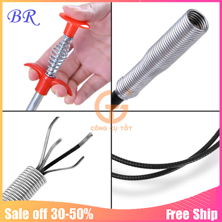 Dây thông tắc cống, bồn rửa bát thông minh nhỏ gọn.