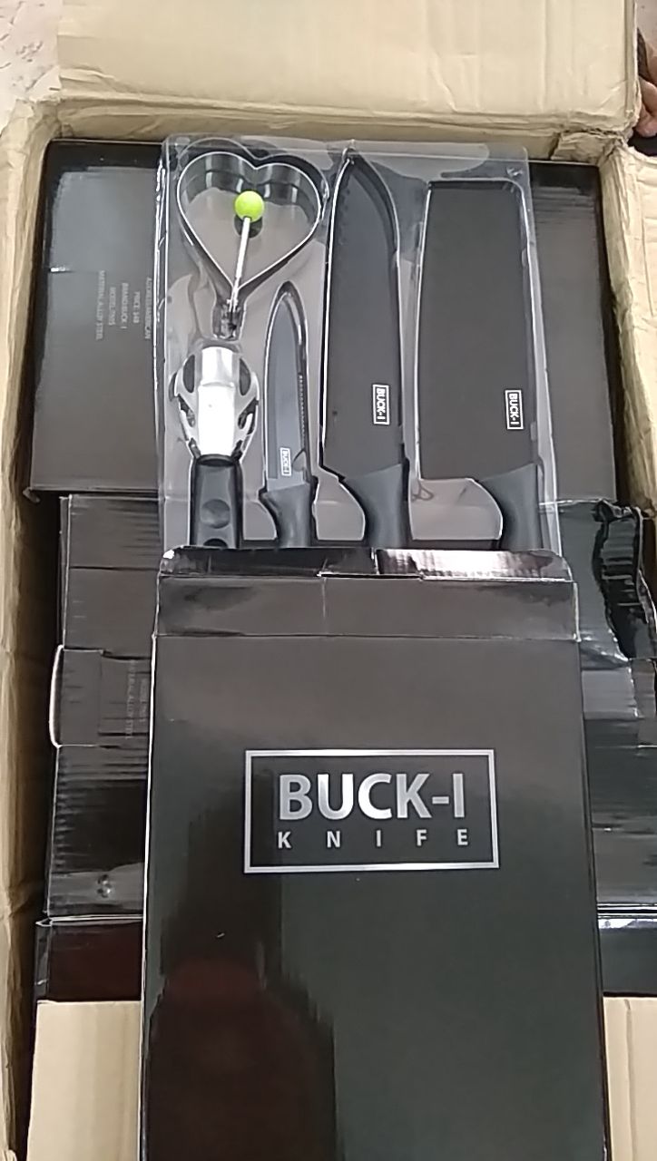 Bộ Dao 5 Món Buck Xám Thái