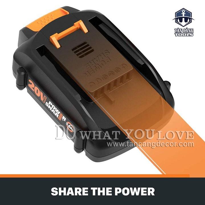Pin Lithium Worx WA3551 20V 2Ampe