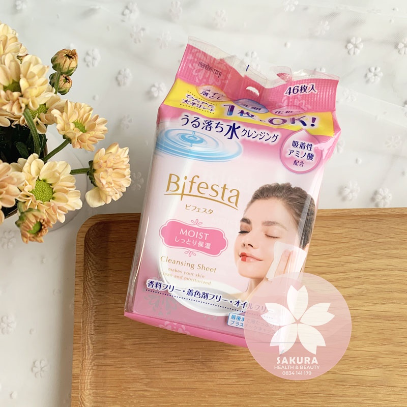 Khăn giấy ướt tẩy trang Bifesta Nhật Bản ( 46 miếng)