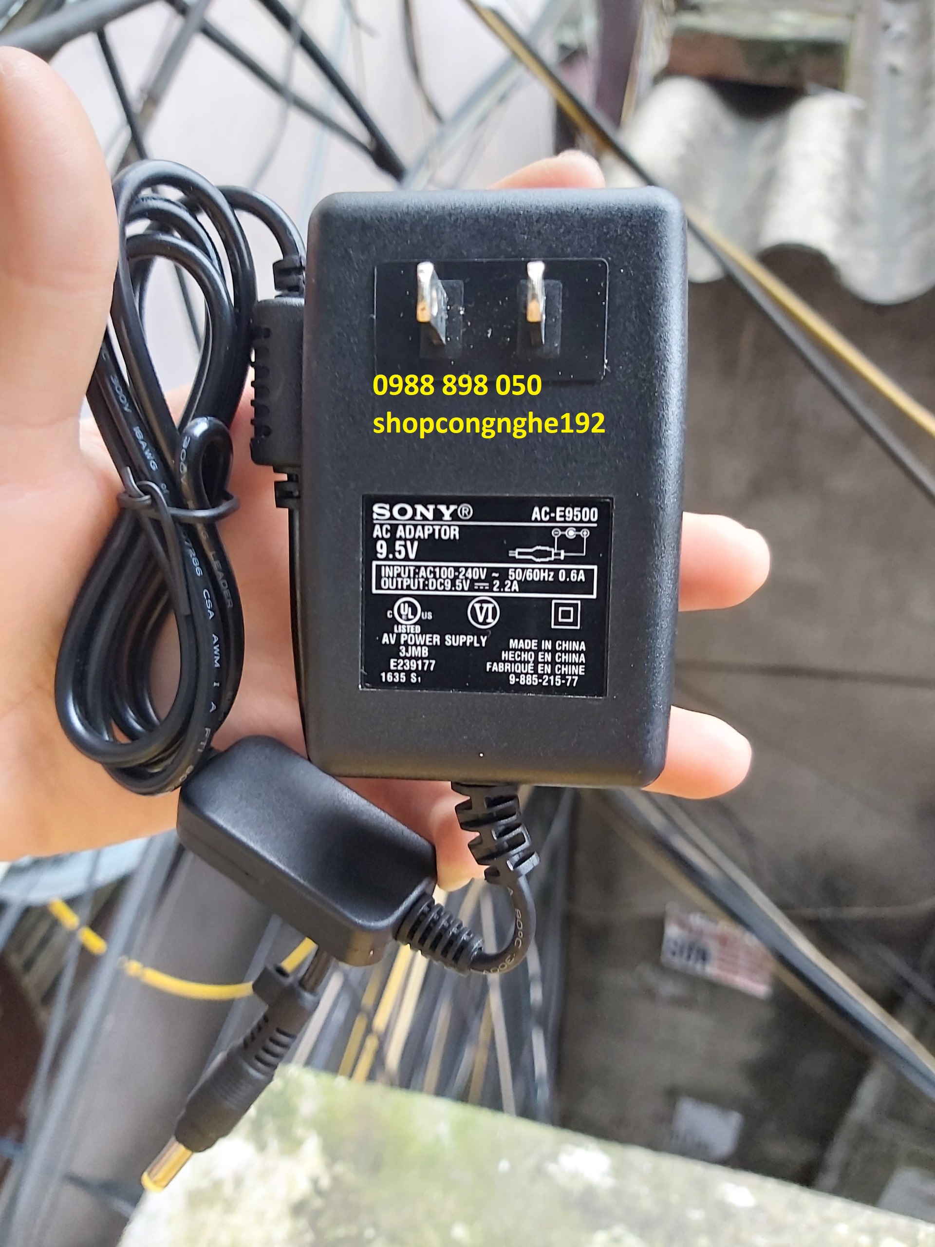 Bộ nguồn sony 9.5v 2.2a