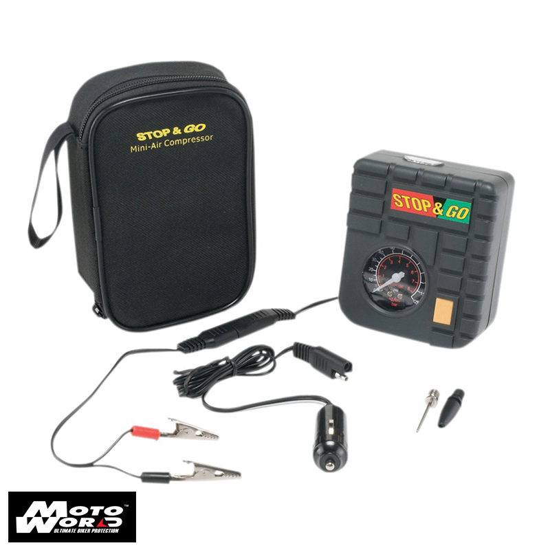 [Motoworld Phân Phối]  STOP & GO Bộ Bơm Hơi Mini