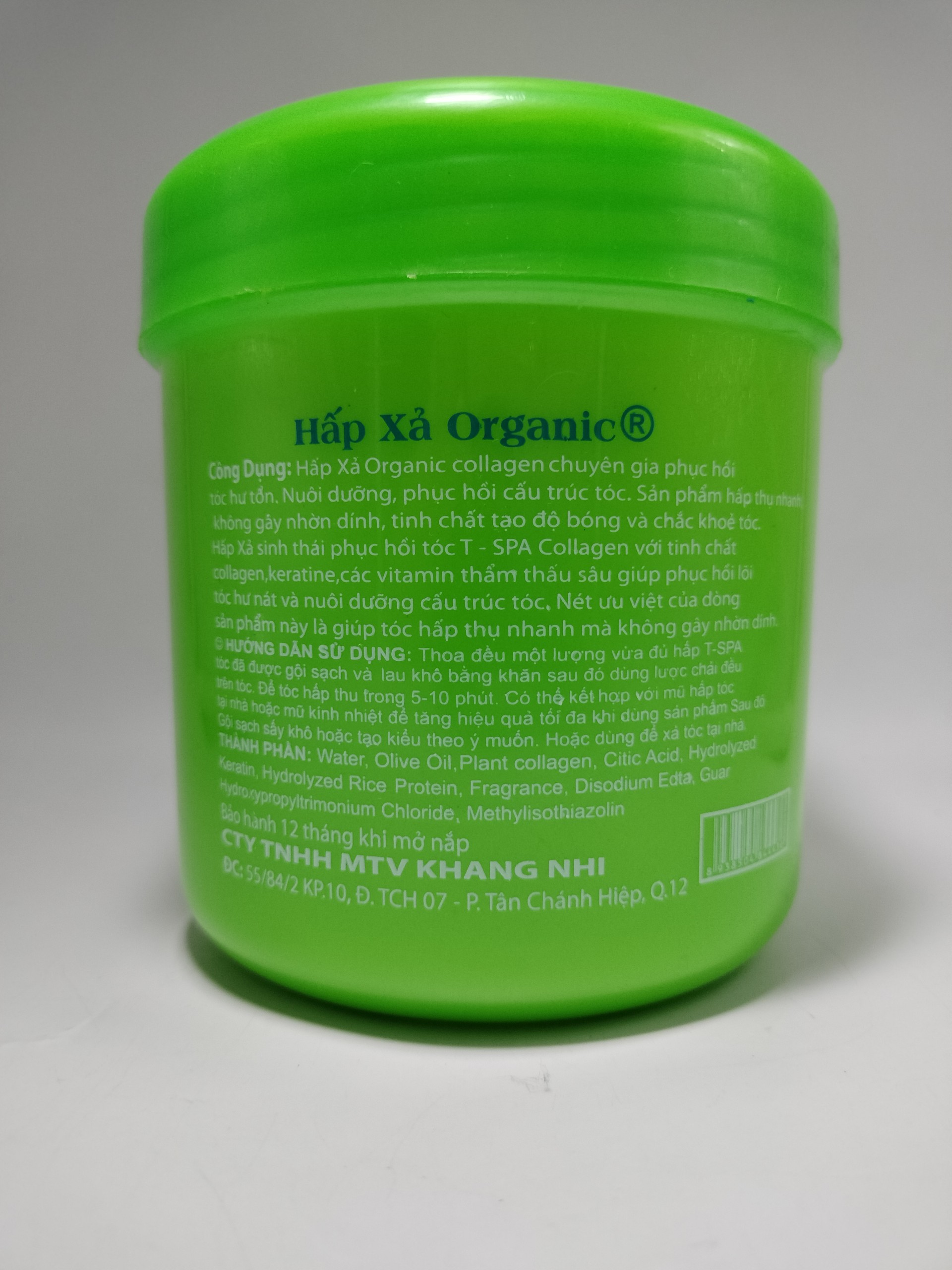 T-Spa Green Oil-Absorbing, Conditioning, and Hair-Relieving Cream Jar
