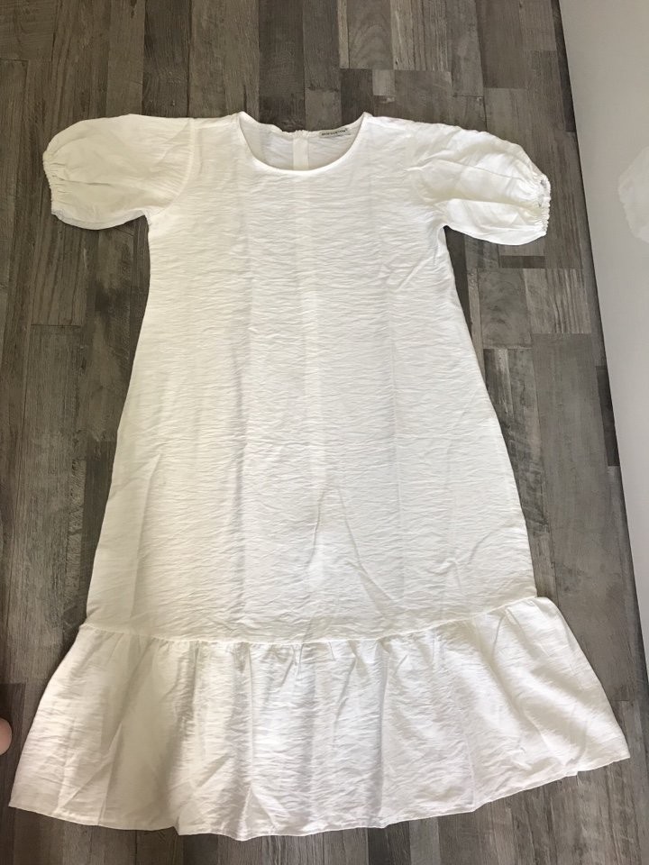 đầm bầu maxi from rộng tay phồng