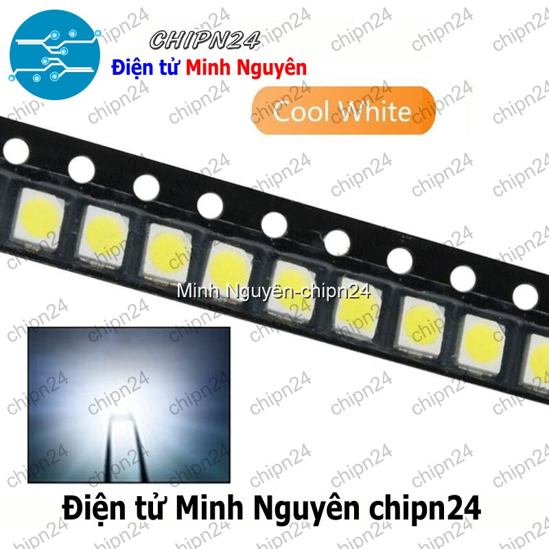 [10 con] (KX) Led Dán 3528 Trắng White