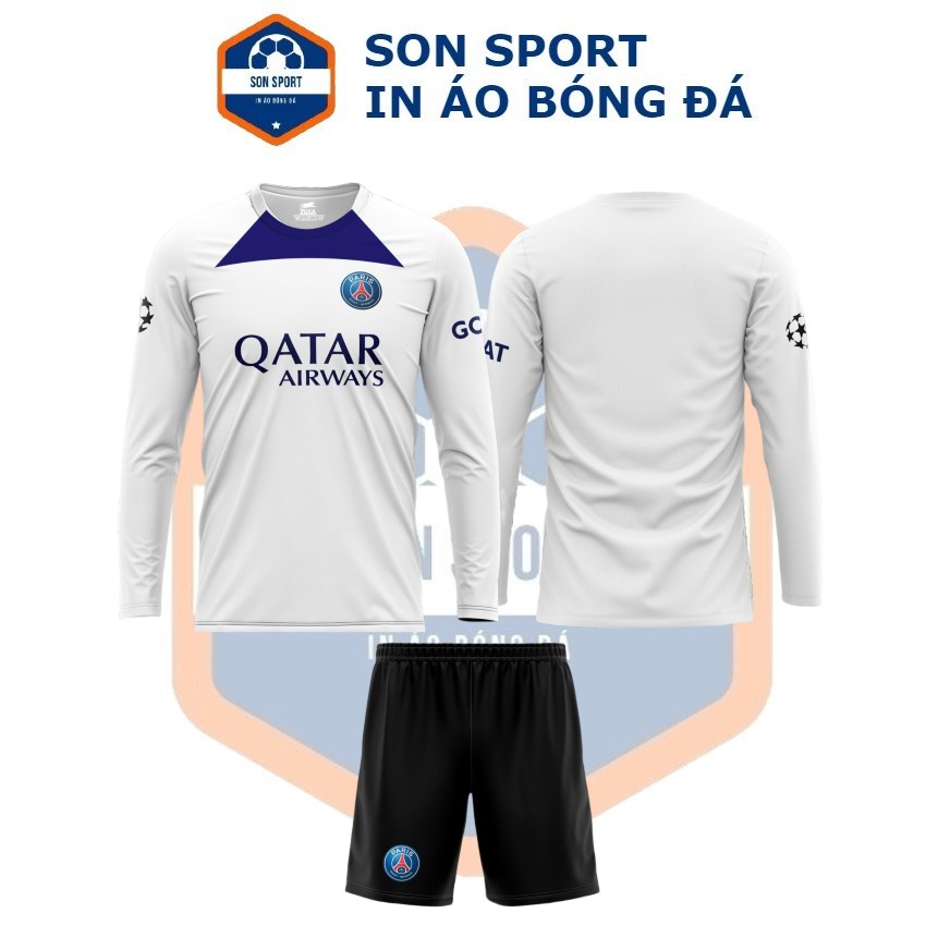 3 Mẫu Áo Bóng Đá Thun Dài Tay CLB Paris Saint-Germain