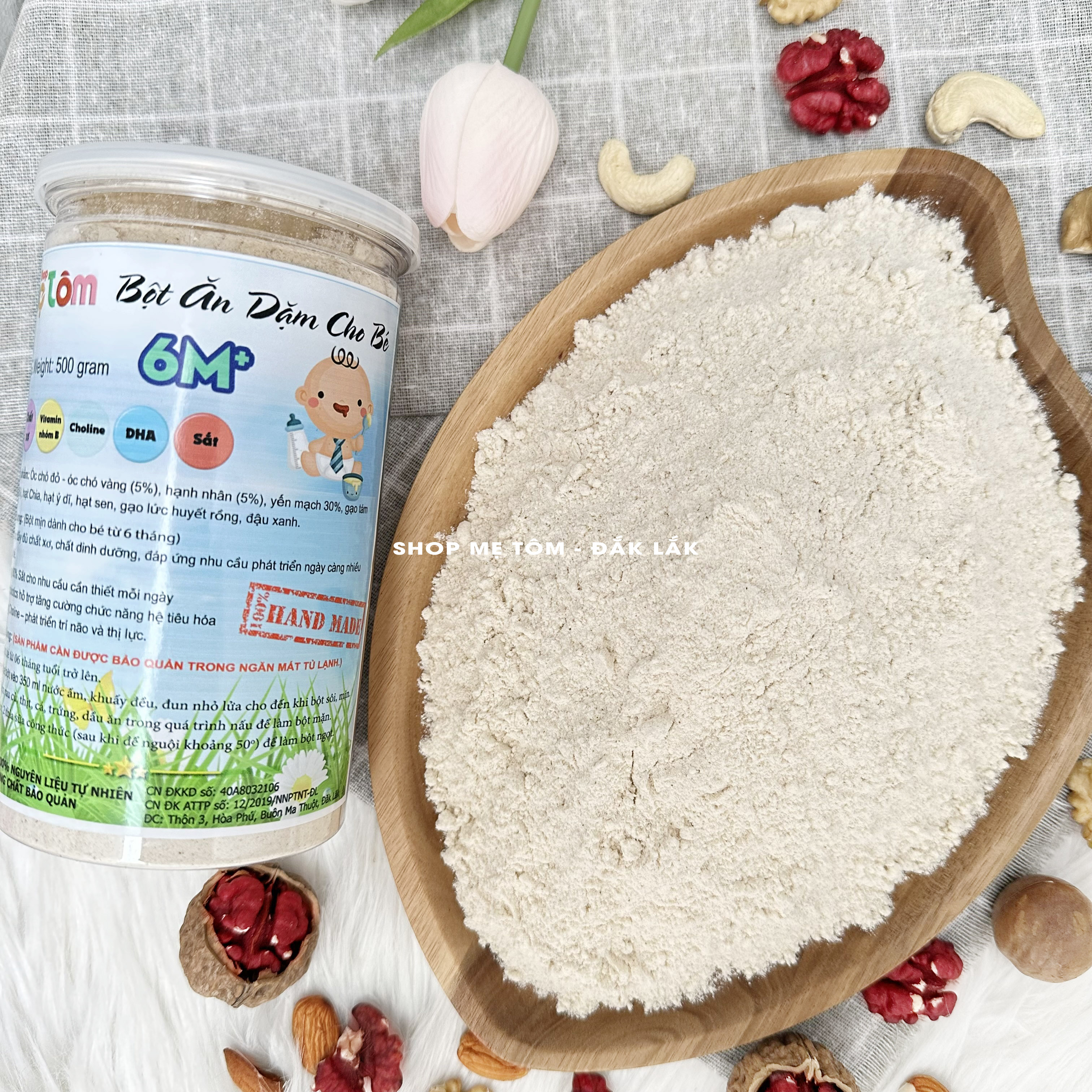 [500Gr] BỘT CÁN VỠ NẤU CHÁO CHO BÉ TỪ 8 THÁNG TUỔI