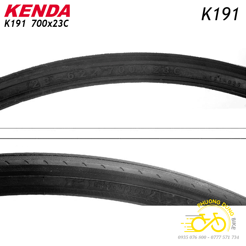 Lốp (Vỏ) xe đạp KENDA VN K191 700x23C - 1 Cái