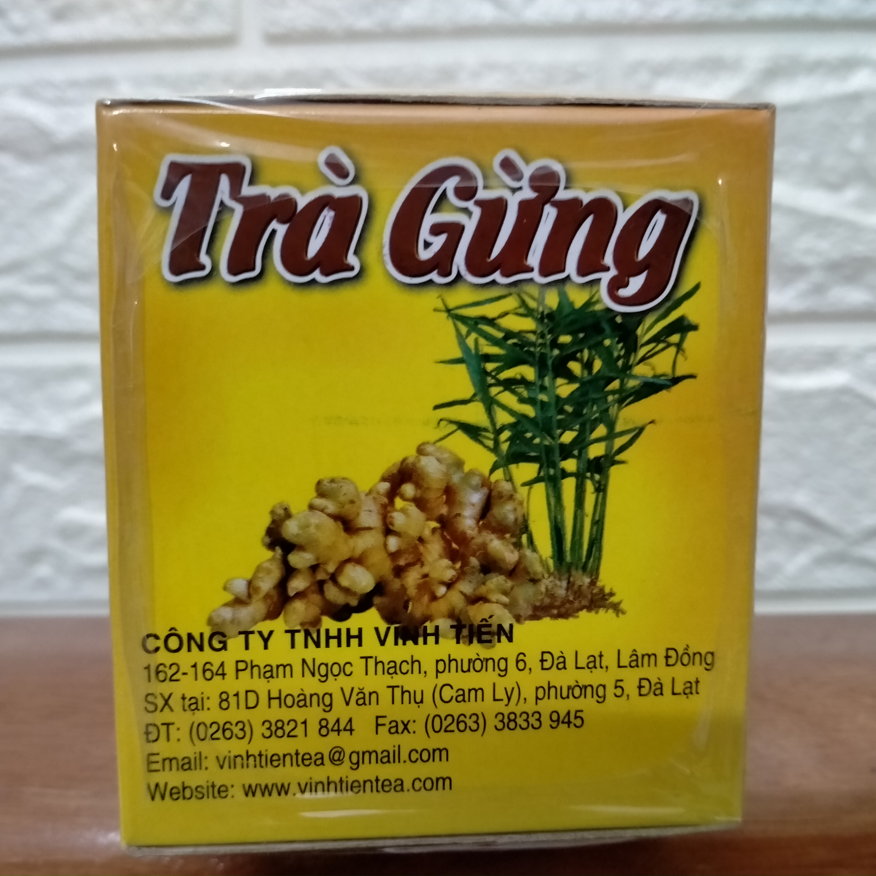Trà gừng vĩnh tiến (20 gói x 2g )