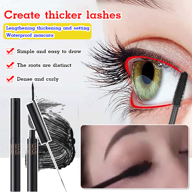 xiaopo Curling Mascara with ExtraFine Brush for Extended and Thickened Lashes