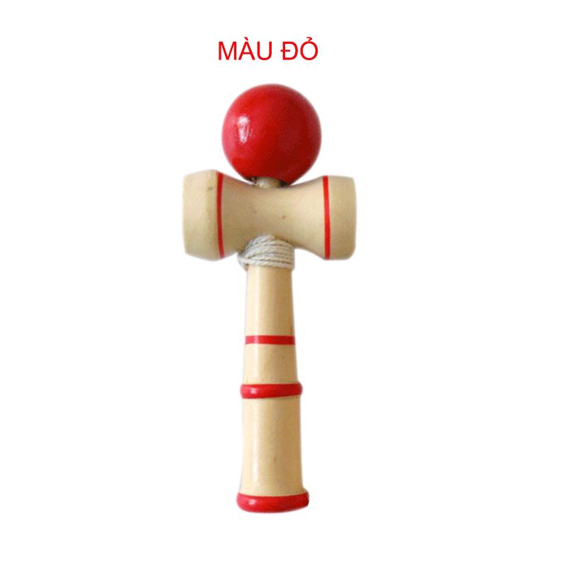 Đồ chơi tung hứng Kendama bằng gỗ tự nhiên, loại nhỏ DCG.KD3 đường kính