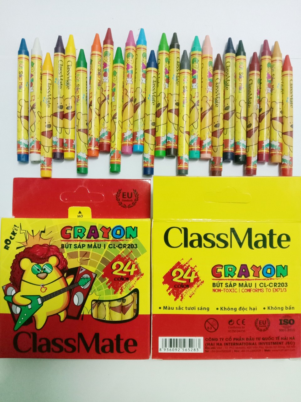 Bút sáp 12, 18, 24 màu ClassMate CR201-202-203