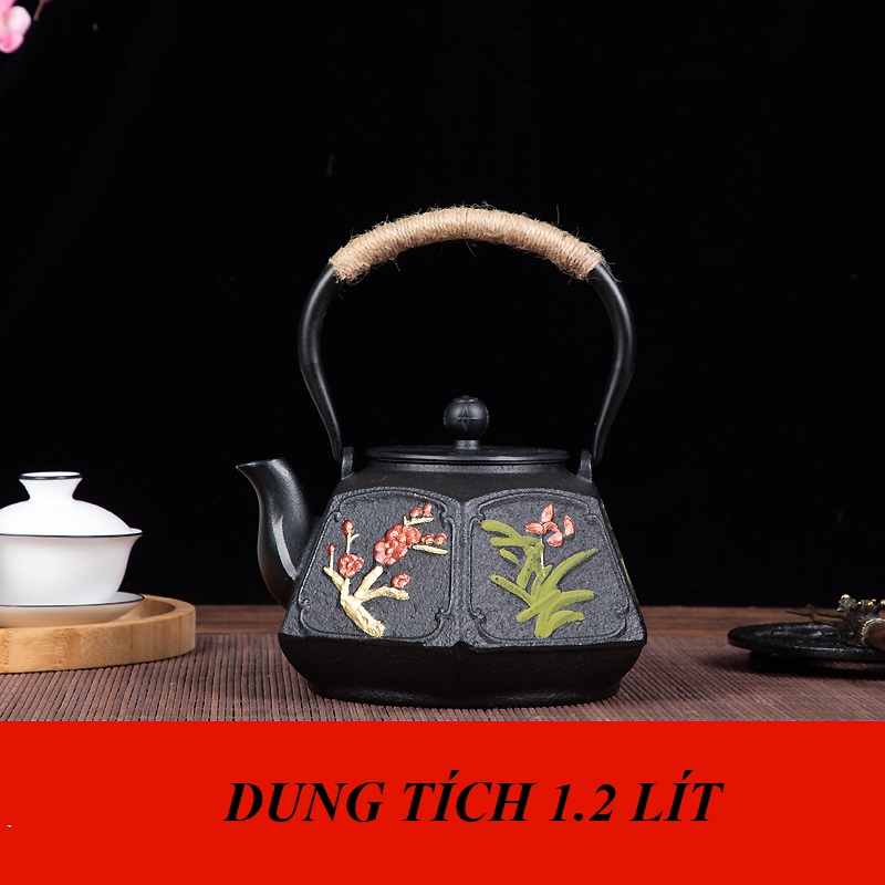 Ấm Gang Đun Nước Tetsubin 1200 ml