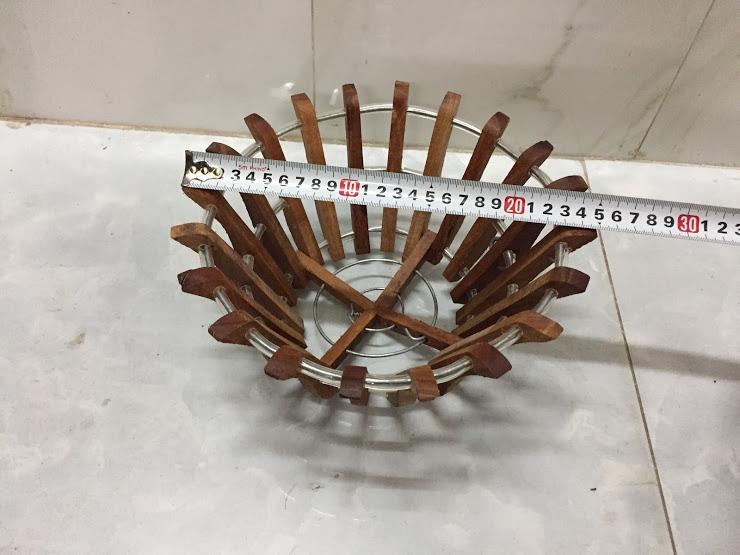 [HCM]chậu gỗ lượng căm se số 2 size 24cm