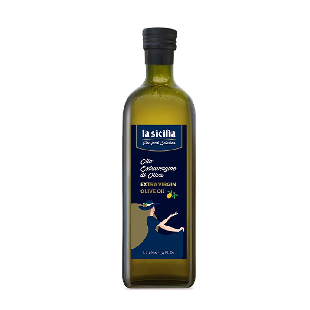 Dầu Oliu nguyên chất Olive Extra Virgin La Sicilia 1 lít
