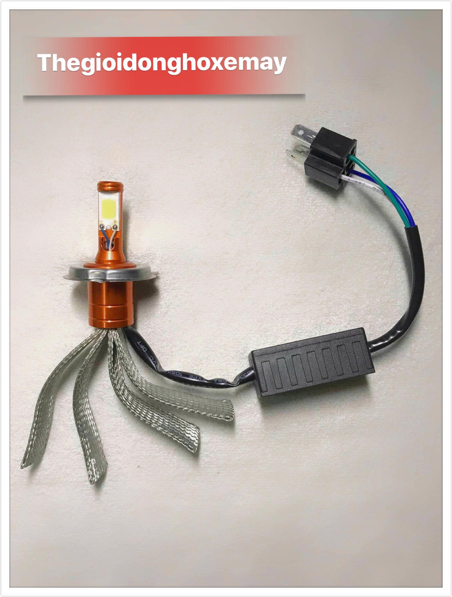 Đèn Pha Led CYT xịn - Chân H4 -2 Tim