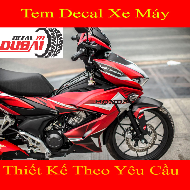 Tem Trùm Dán Winner X Đỏ Bạc Nhám