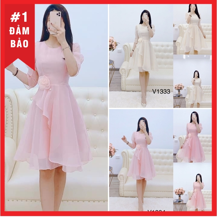 [HCM]ĐẦM VOAN LỤA TIỂU THƯ CAO CẤP ĐỦ SIZE 30 ĐẾN 72KG- V5