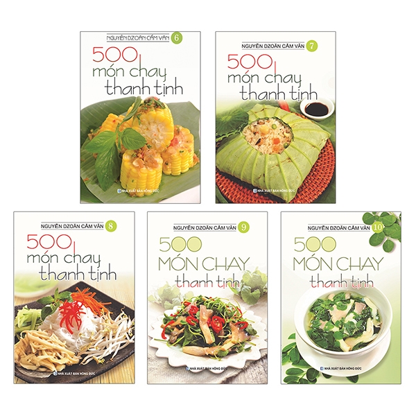 Fahasa - Bộ Sách 500 Món Chay Thanh Tịnh: Tập 6 Đến Tập 10 (Bộ 5 Cuốn)