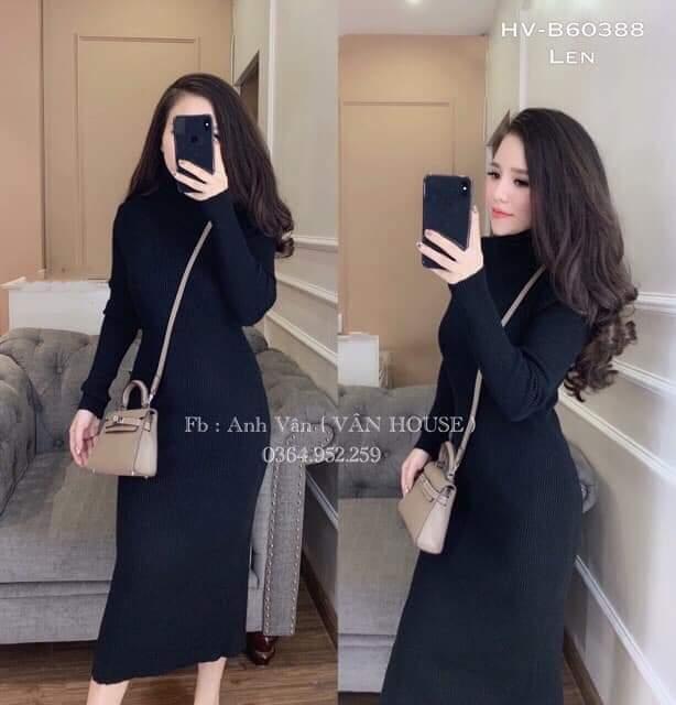 ĐẦM BODY CAO CỔ LEN DÀY ĐẸP