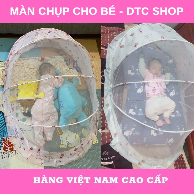 Màn chụp tự bung gấp gọn cho bé - Mùng chụp tự bung chống muỗi cho bé sơ sinh, bé lớn an toàn tuyệt đối, Màn chụp gấp gọn cho bé sơ sinh - Mùng chụp xếp chống muỗi cho trẻ em, bé lớn