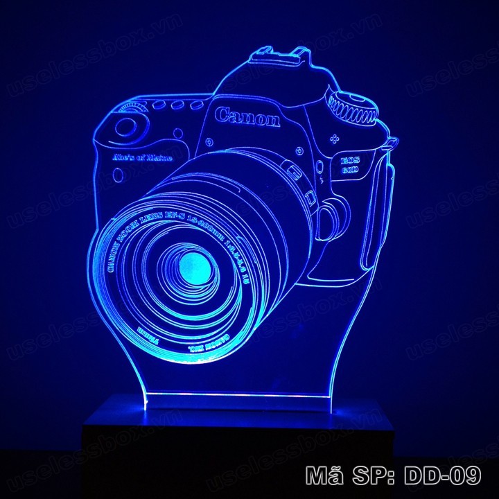 Đèn ngủ 3D hình máy ảnh Canon