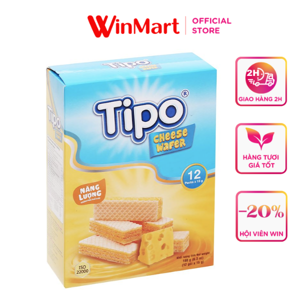 - Bánh kem xốp phô mai Tipo hộp 180g