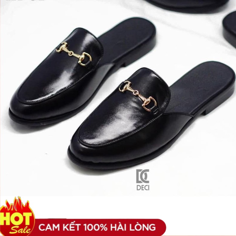 [Mã FASHIONGREEN15 giảm 10% đơn 99K] Giày dép sục lười nam DECI cao cấp Da PU Mềm Mại