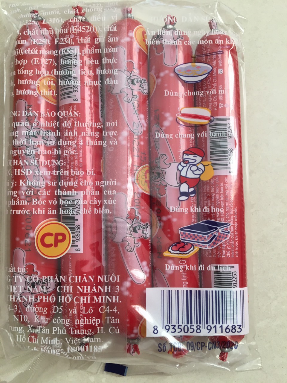 Xúc xích CP Red ăn liền 1 bịt lớn 5 cây 18k