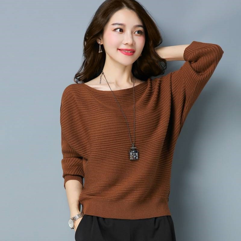 Áo len cánh dơi bo gấu
